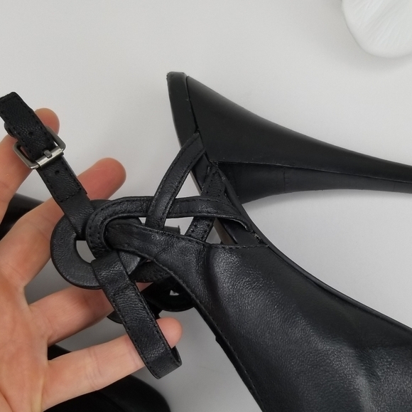 Levity PUMPS HEELS SEXY BLACK SHOES SIZE 8 - Picture 3 of 6